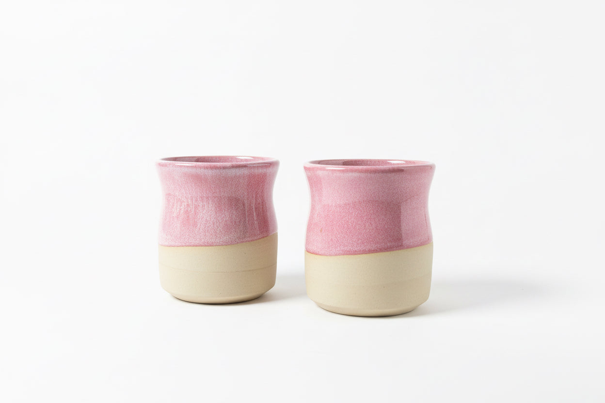 Pink Cube Cup — handmade ceramic by Ceramic Cube, Lusail Doha Qatar