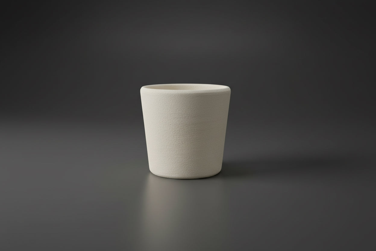 V Cup big bisque piece to paint at Ceramic Cube Doha
