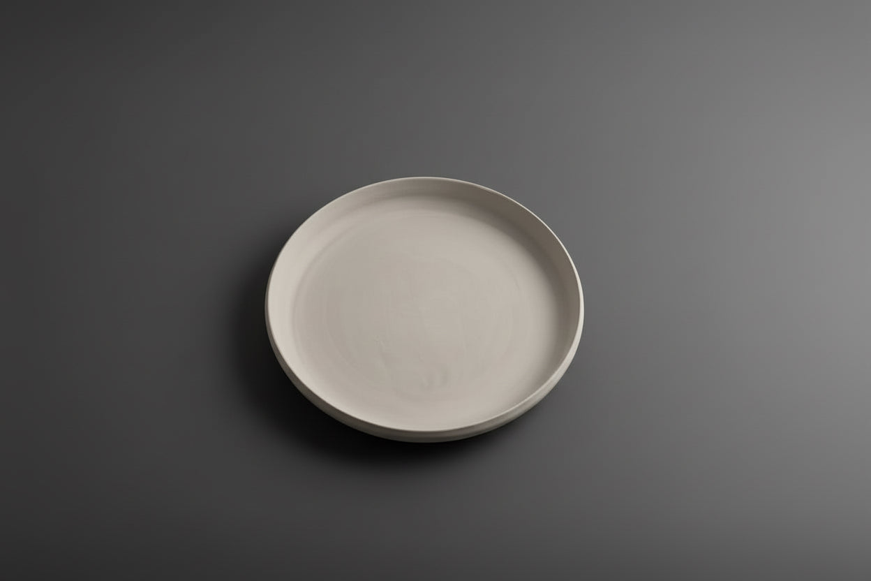 Round Plate bisque piece to paint at Ceramic Cube Doha