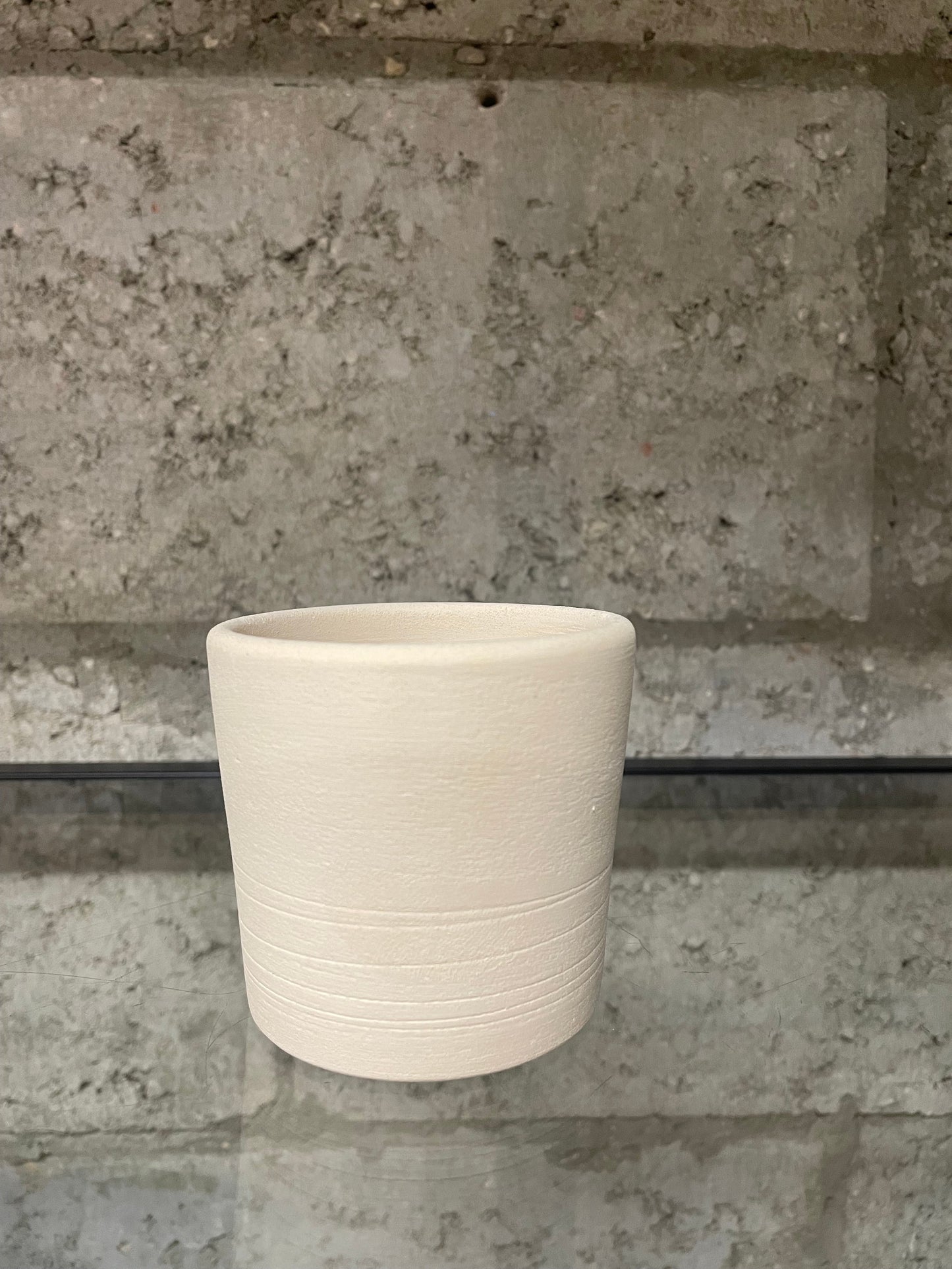 V Cup small bisque piece to paint at Ceramic Cube Doha
