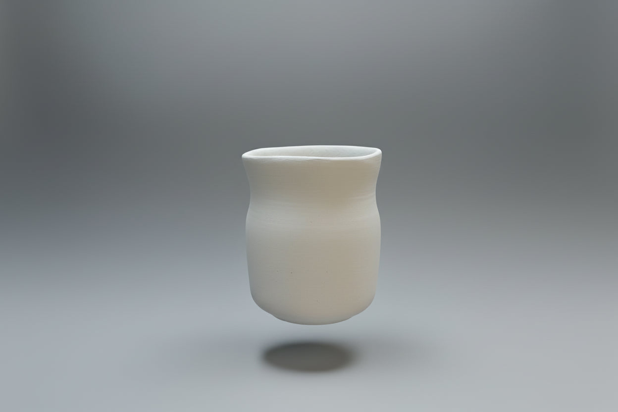 Cube Cup medium bisque piece to paint at Ceramic Cube Doha