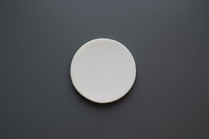 Round Coaster bisque piece to paint at Ceramic Cube Doha