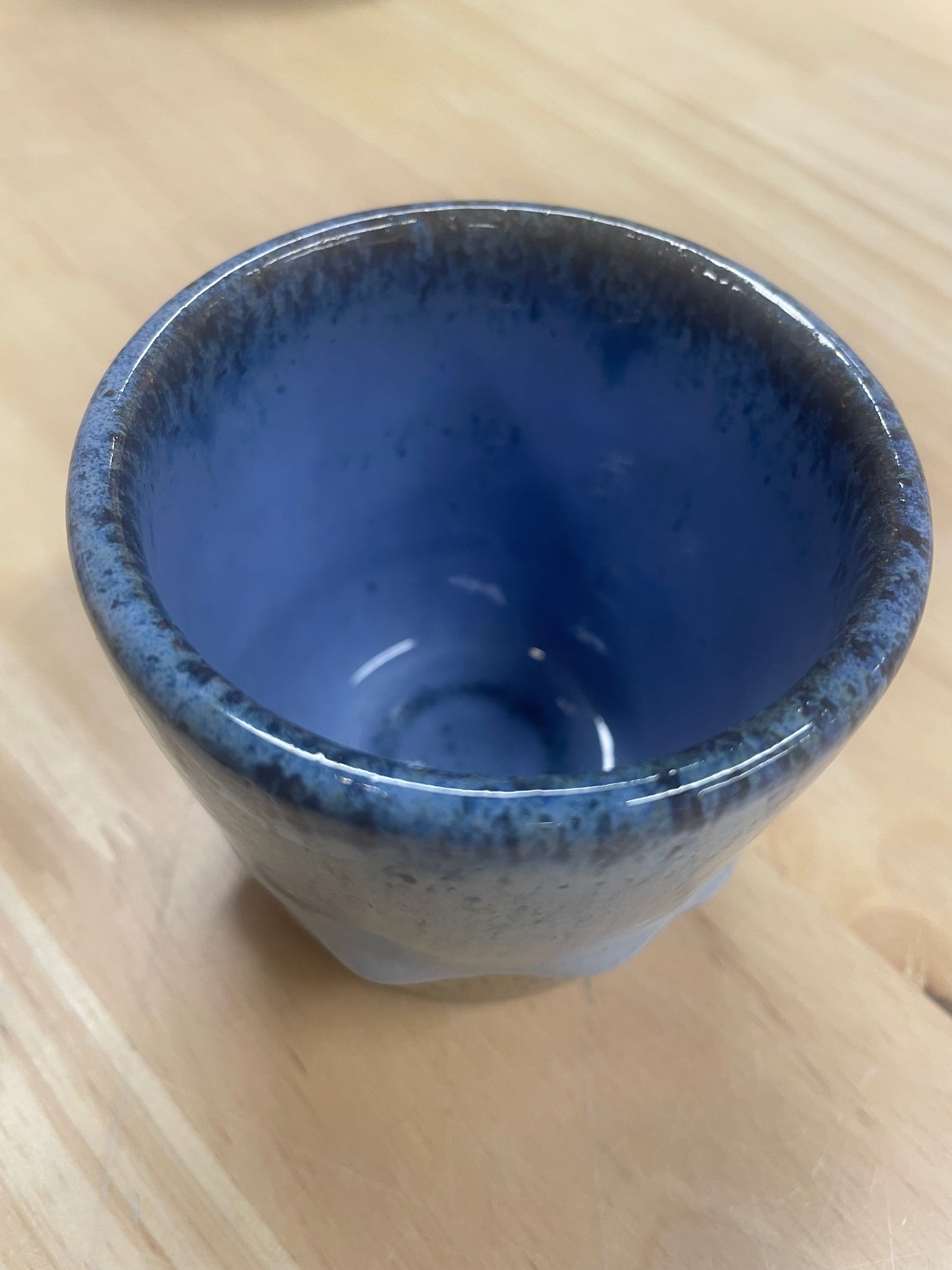V Cup Speckled Blue