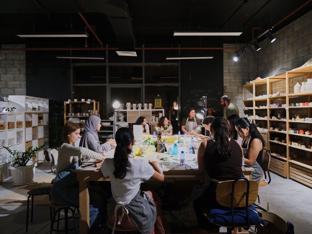 Clay Club Glaze and Graze night at Ceramic Cube, Doha