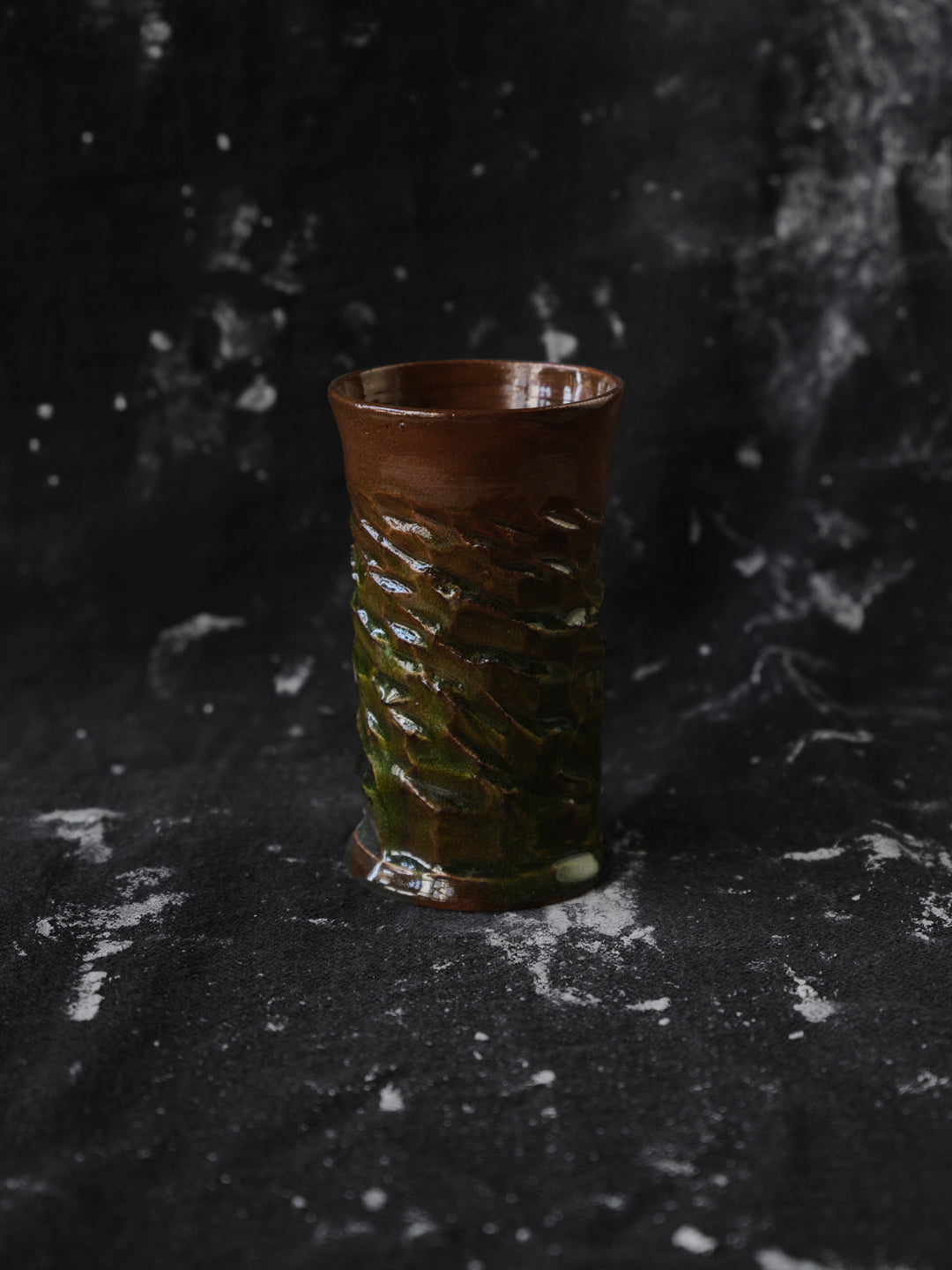 Golden-green vase