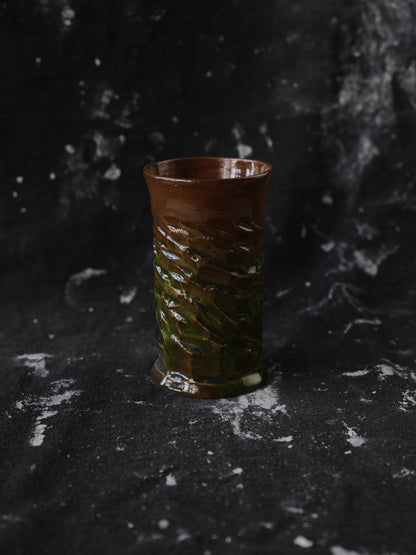 Golden-green vase