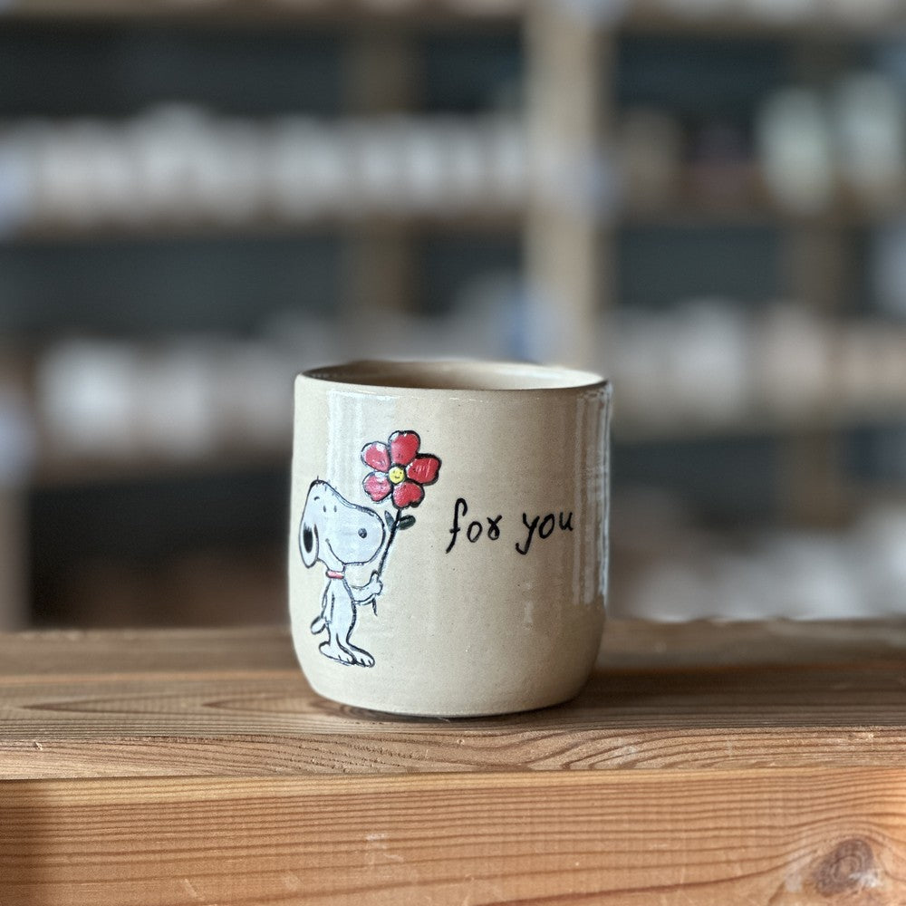 Snoopy with a Blossom - Cream