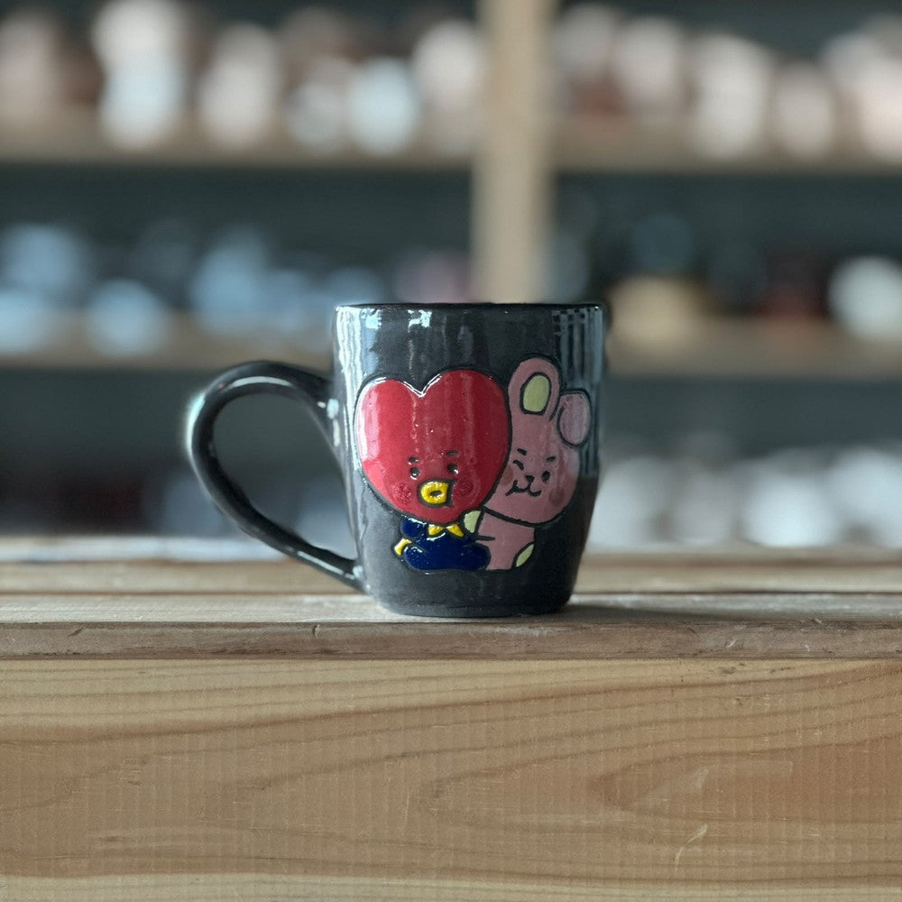 Mug with heart - Gray