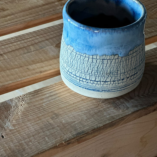 Crackle Cup - Blue