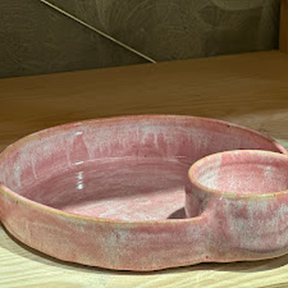 Chip & Dip plate - Blue