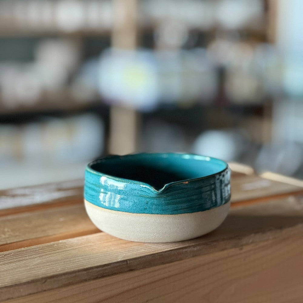 Matcha Bowl - Blue & brown