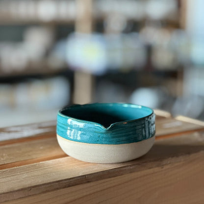 Matcha Bowl - Blue & brown