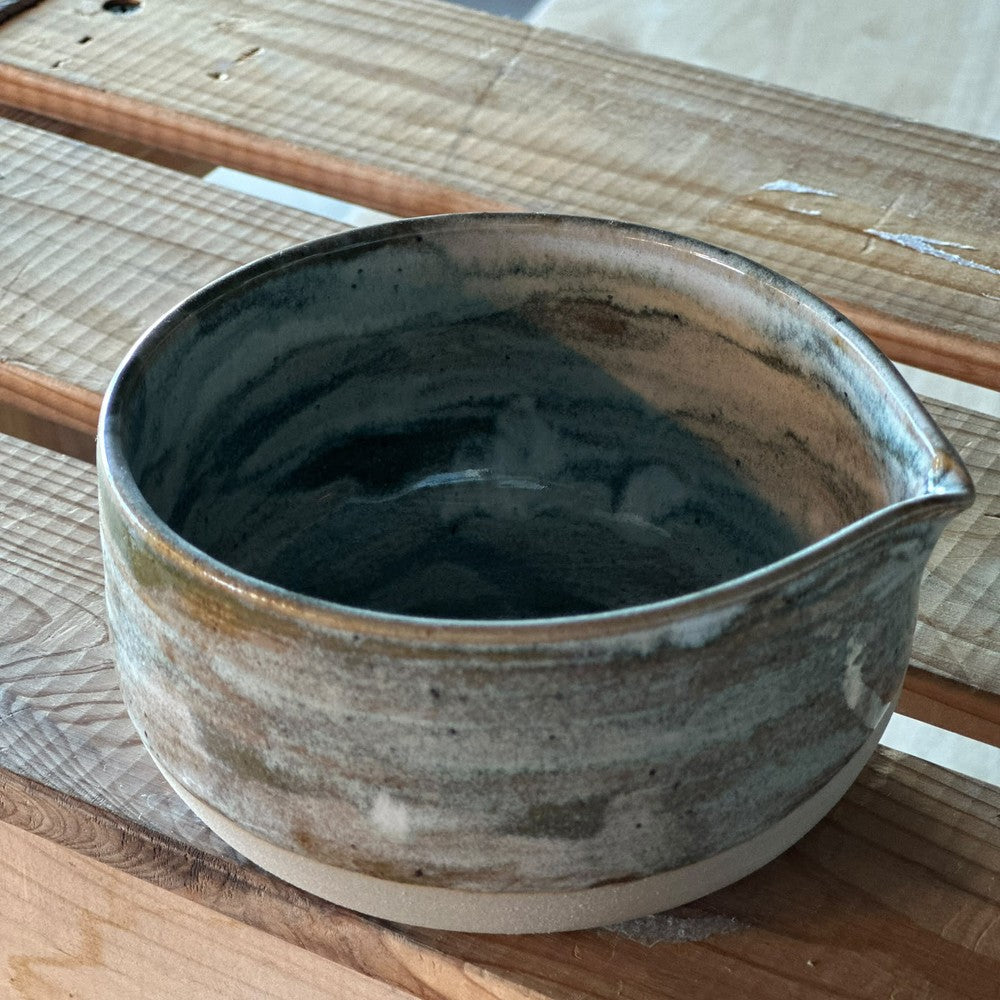 Matcha Bowl - Blue & brown