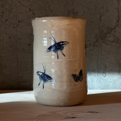 Travel Mug - Butterfly - Navy