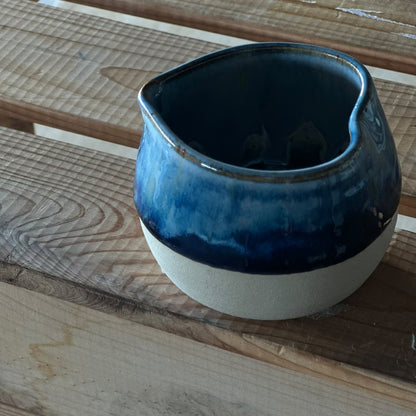 Heart Cup - Blue & brown