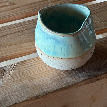 Sprinkled Heart Cup - Blue & brown