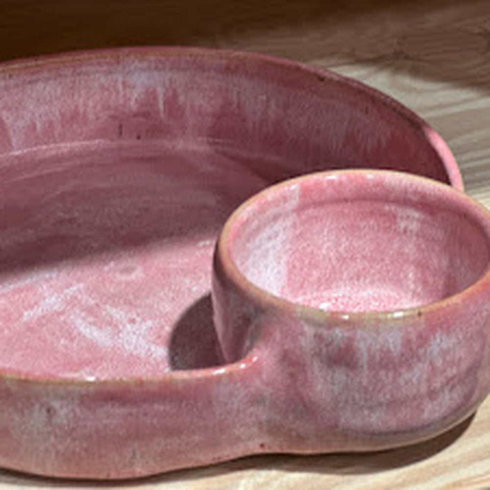 Chip & Dip plate - Blue