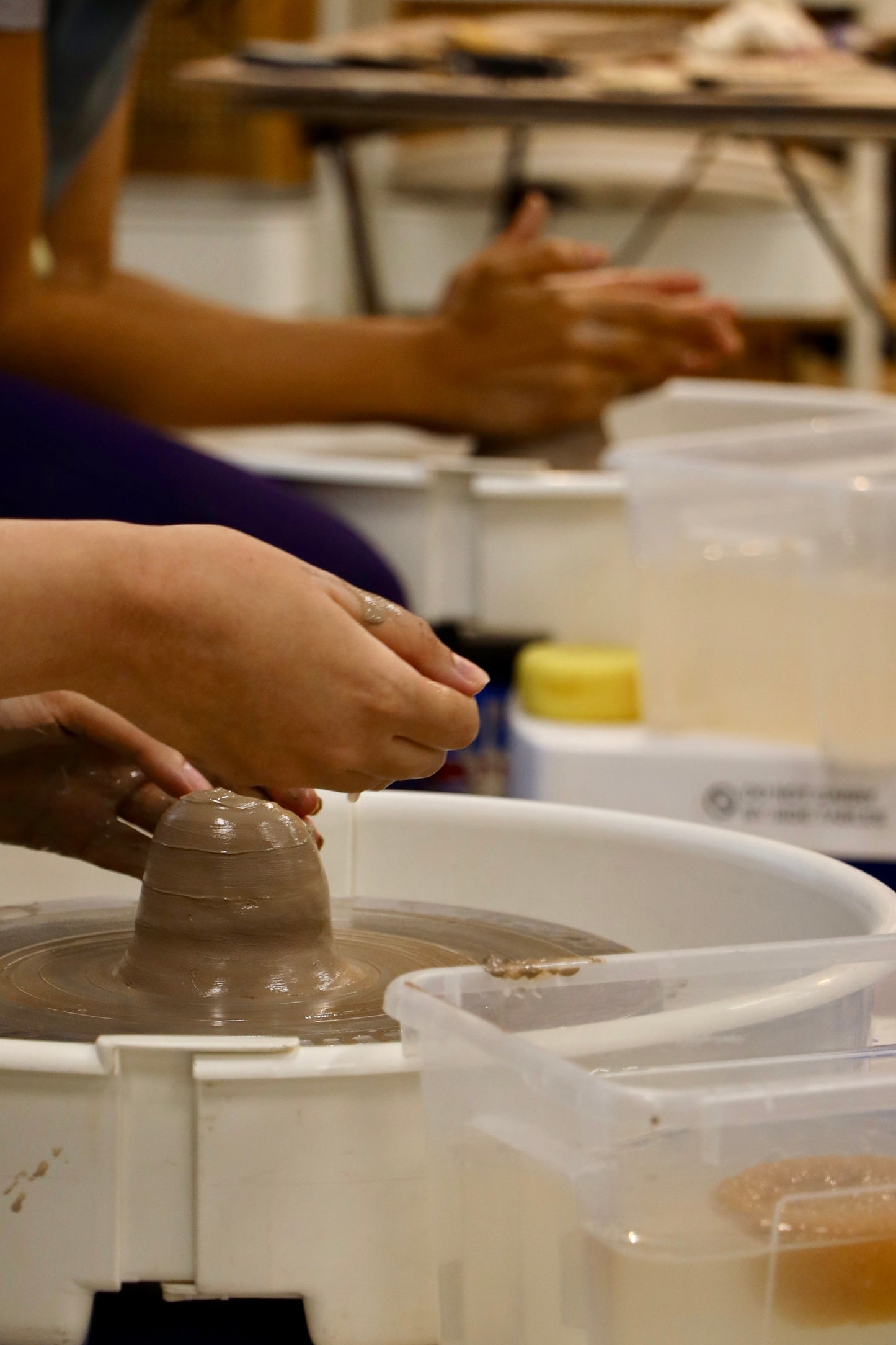 Pottery Fusion adults wheel and hand-building workshop at Ceramic Cube, Doha