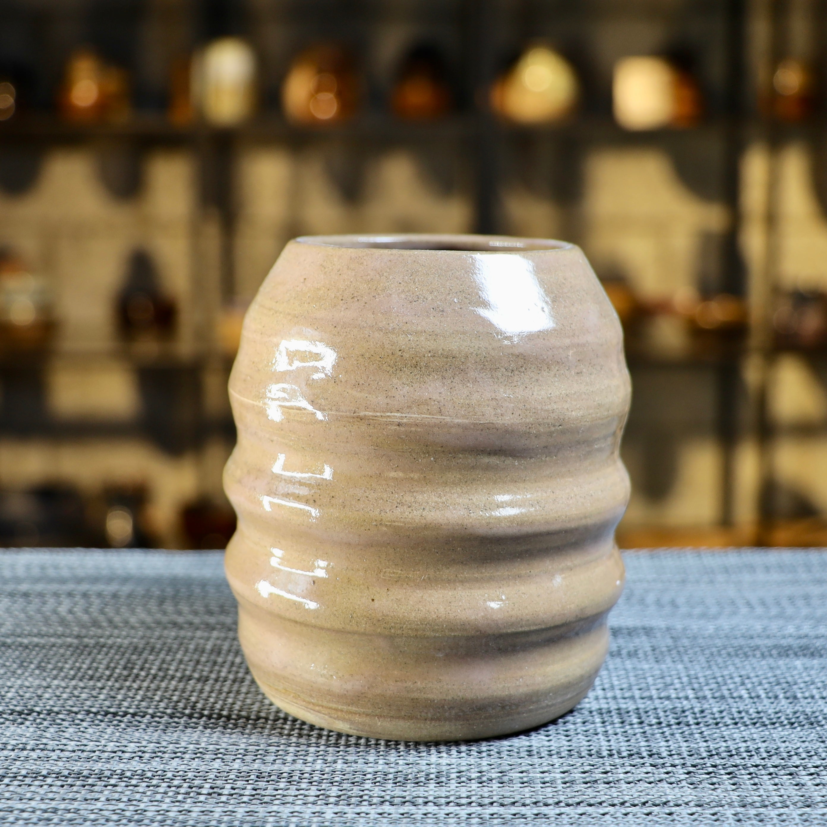 Brown Swirly Vase