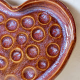 Small Heart Plate with Texture