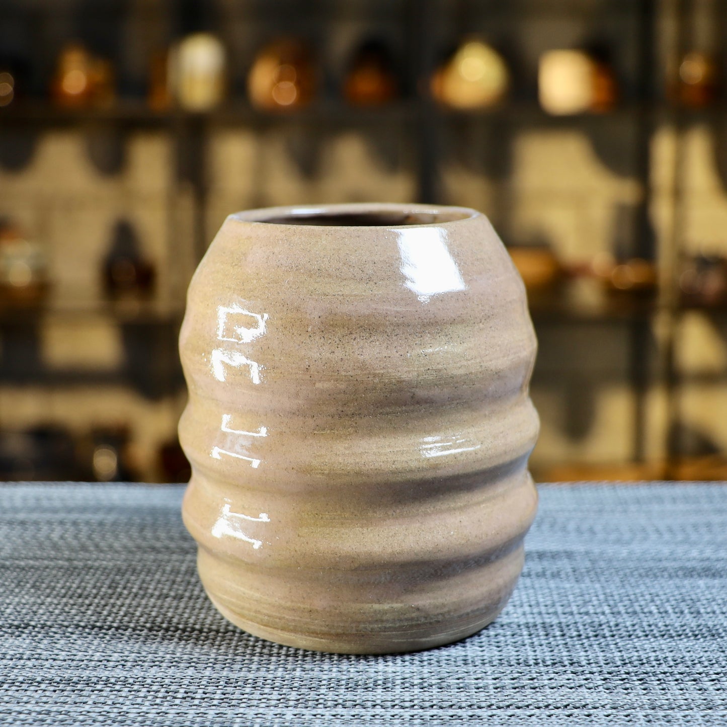 Brown Swirly Vase